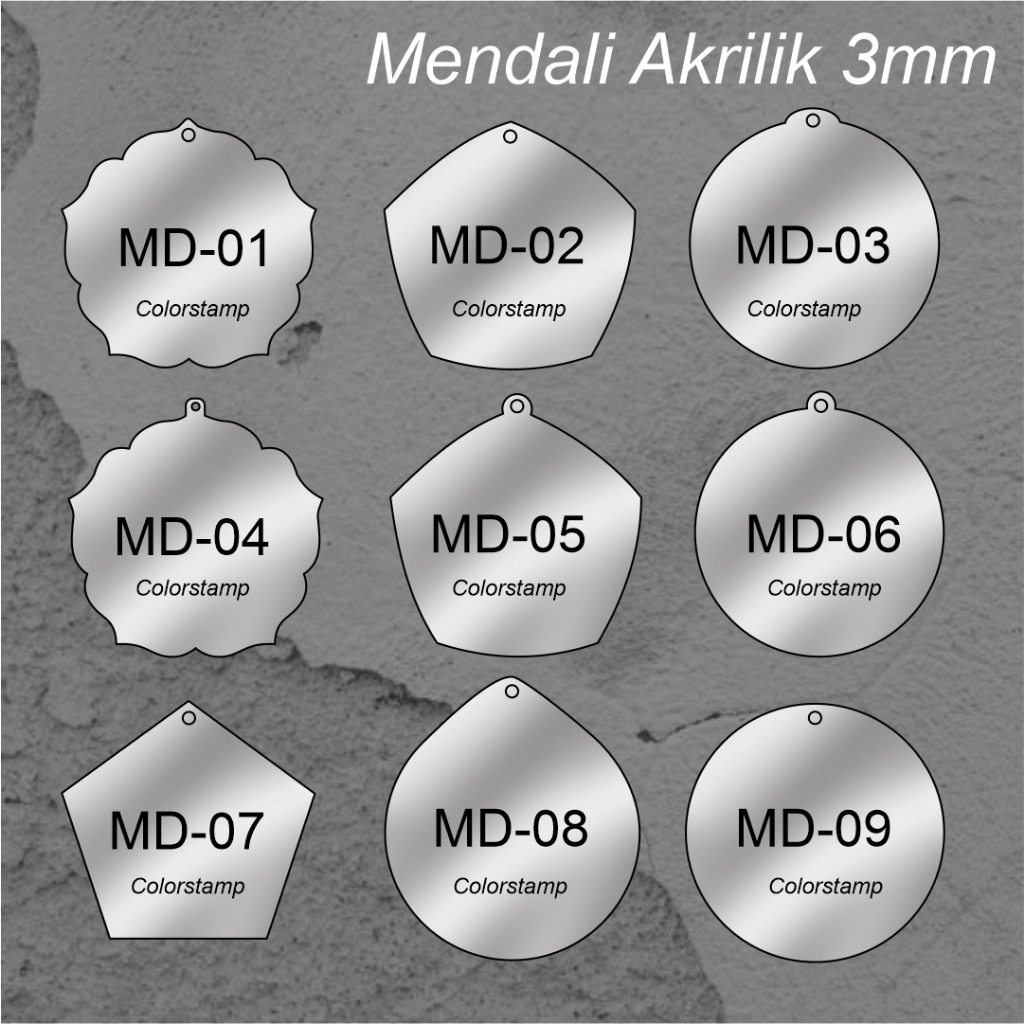 

BAHAN MEDALI WISUDA AKRILIK 6,5 CM POLOS TEBAL 3MM