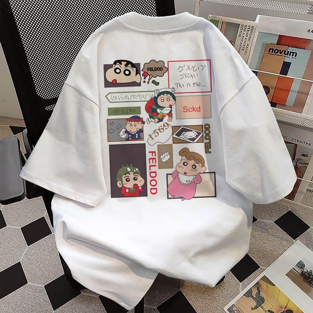 OKEIMA - T-Shirt Oversize Sinchan Edition Trendy Unisex