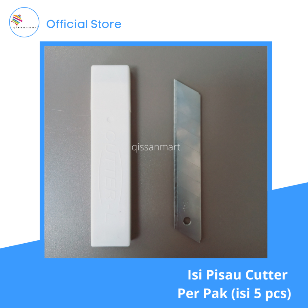 

Cutter Blade Refill Isi Pisau Pemotong Kenko L-150 - 1 Tube 5 Pcs