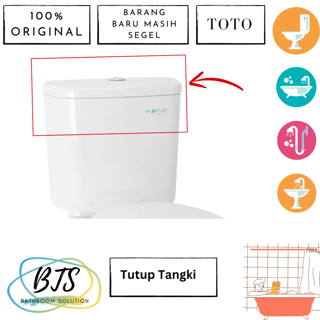 Tutup tangki / tank cover SW422JP/ SW422 / SW 422JP HANYA TUTUP COVER TIDAK INC BODY , TOMBOL DAN AL