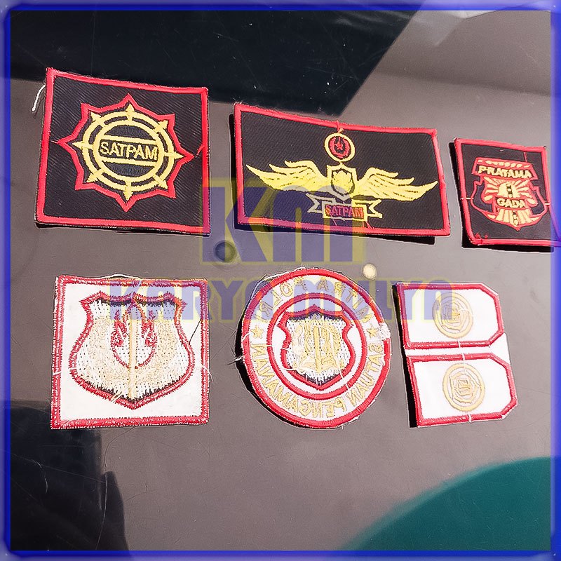 Bordir Satpam Lengkap 1 Set Bet Bordir Atribut Satpam Lengkap Sepaket - Karya Mulya