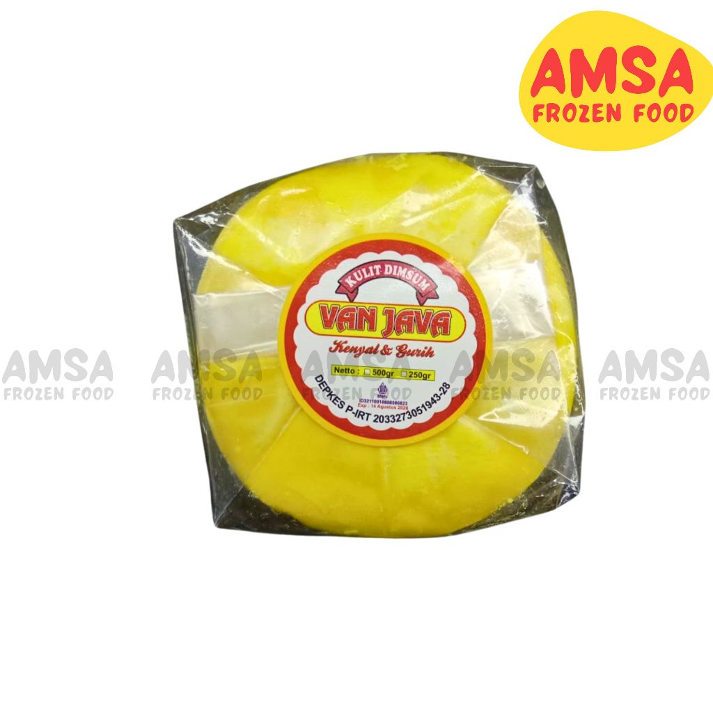 

KULIT DIMSUM VAN JAVA 9 CM KUNING 500 GRAM