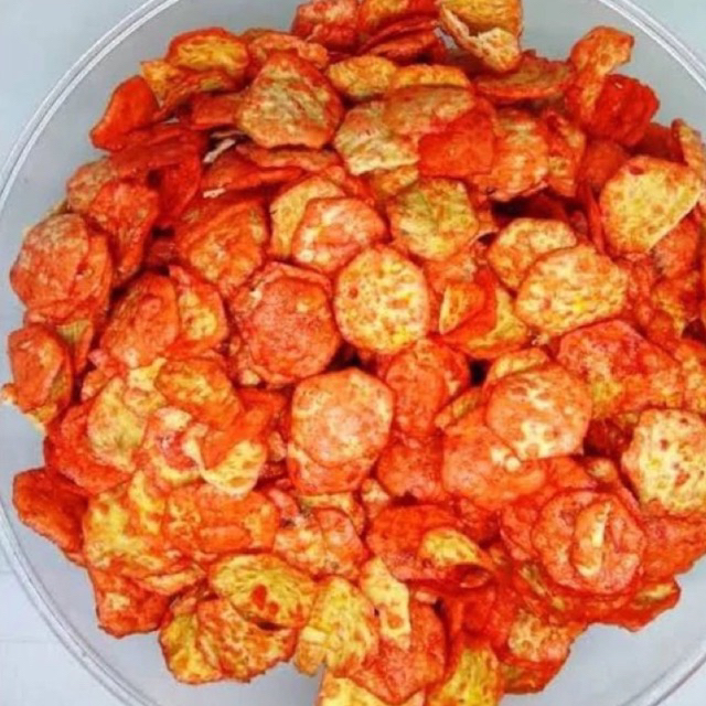 

OPAK MEDAN mini balado keripik opak medan opak ojo pedas khas banyumas camilan kiloan 250gram 500gram 1kg