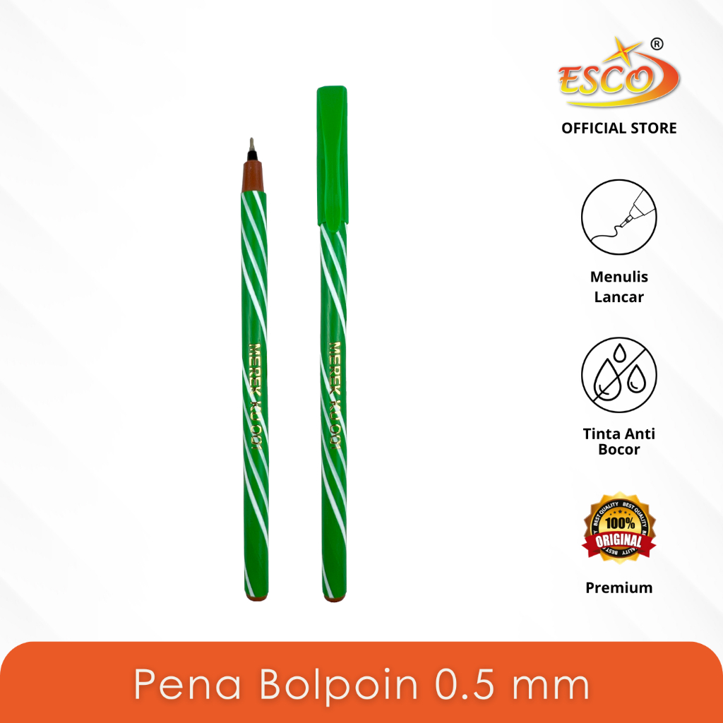 

ESCO >< MEREKKU Bolpoin / Pulpen / Ballpen / Ballpoint 0.5 mm MK