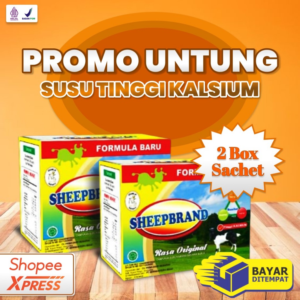 

Susu Etawa Sheepbrand Sachet Tinggi Kalsium 70% + Daun Kelor, Dukung Kesehatan Gigi dan Tulang