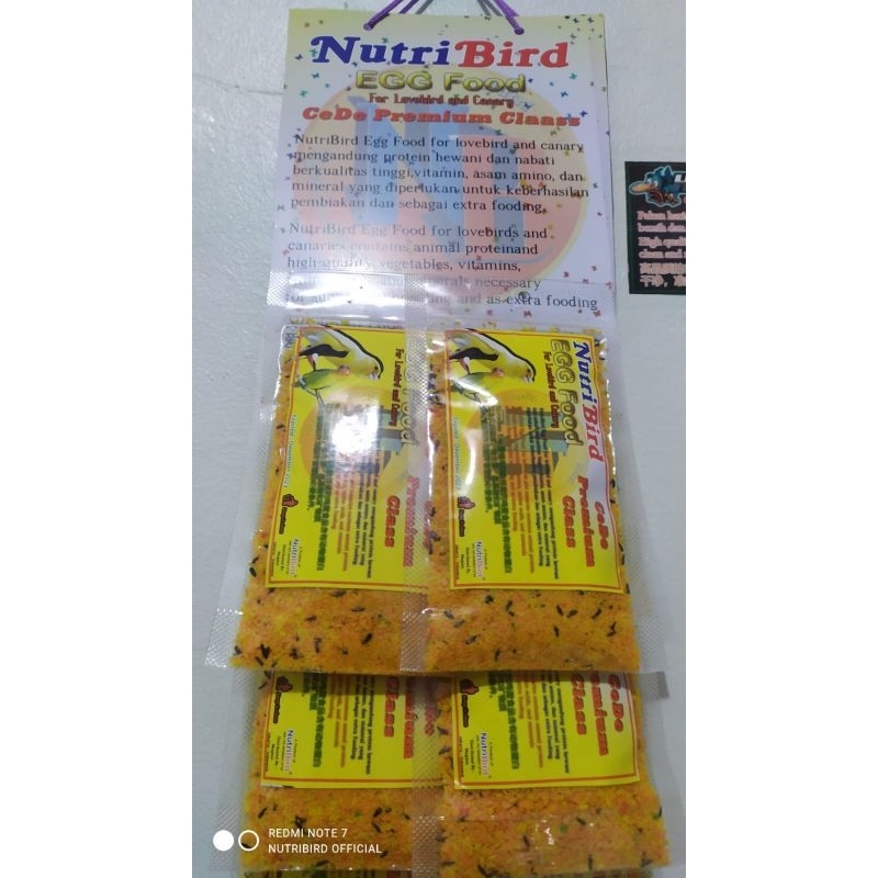 1 saset cede nutribird makanan burung kenari cd original