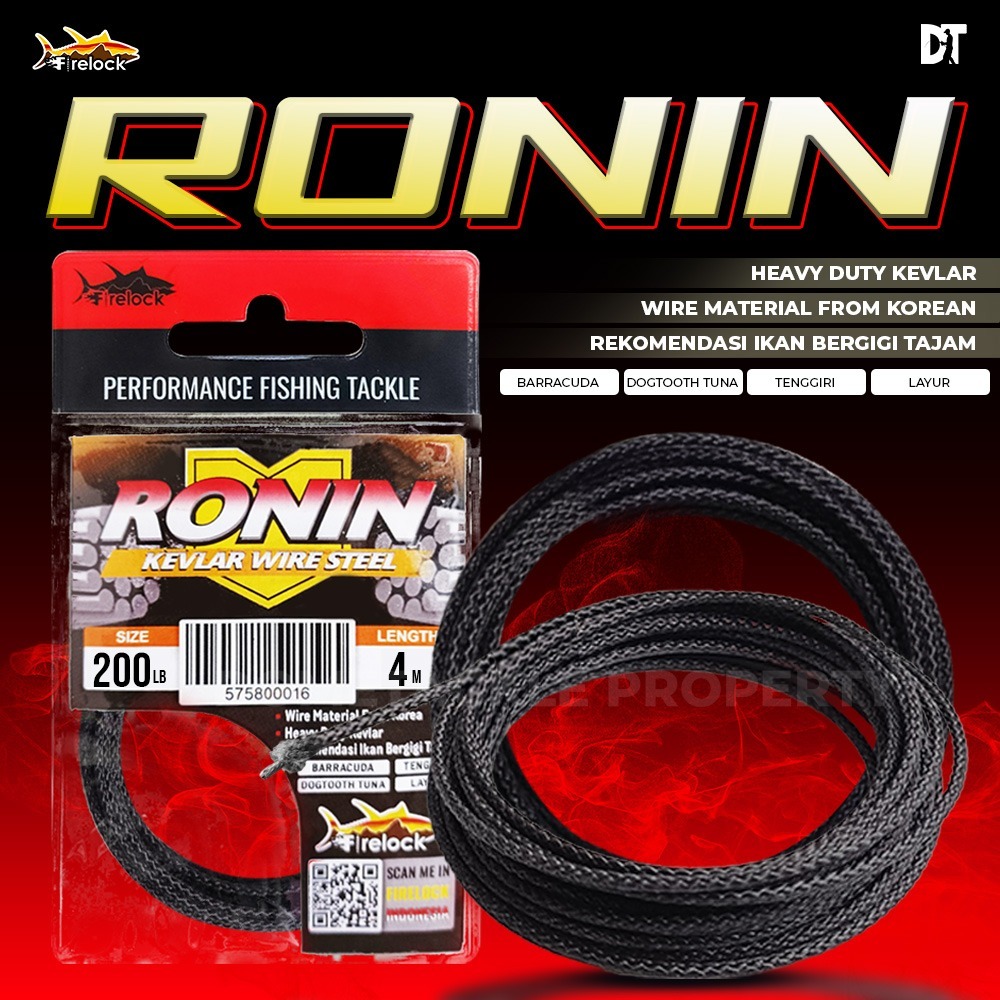 Benang Kevlar Isi Kawat Ronin Assist Wire Steel Core Line Firelock Tali Kevlar Assist Hook