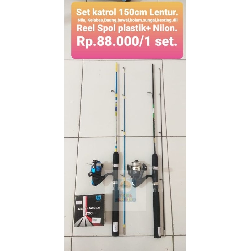 Set pancing Katrol nila hookup 150cm lentur