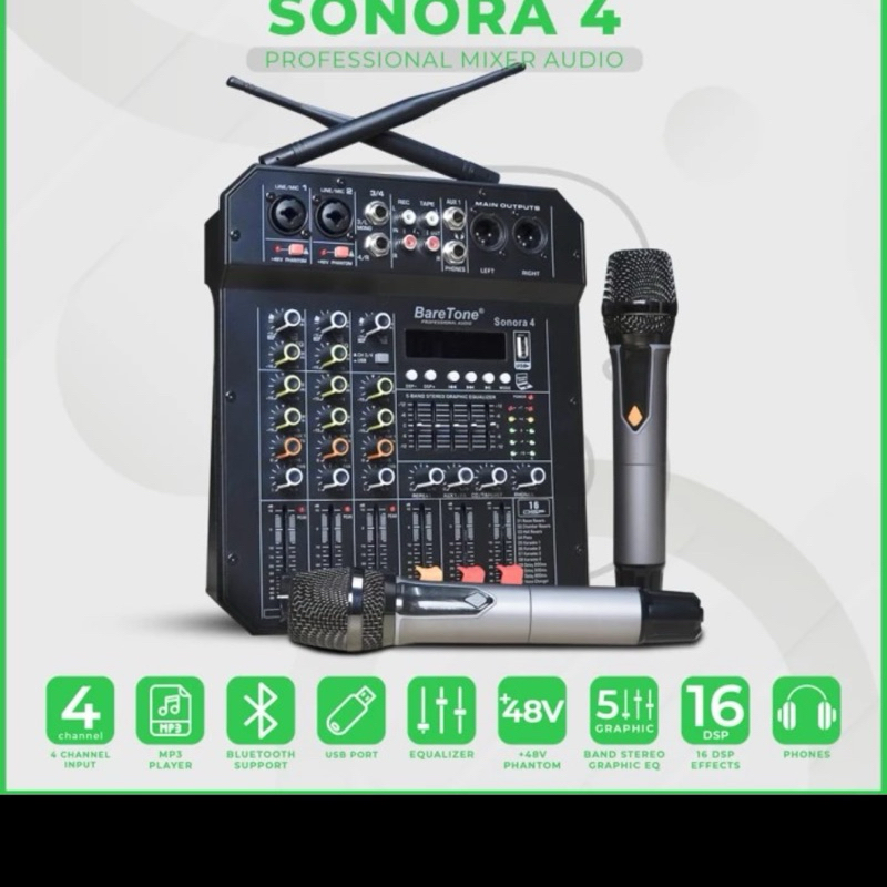 Mixer audio Barerone 4ch " Sonora 4