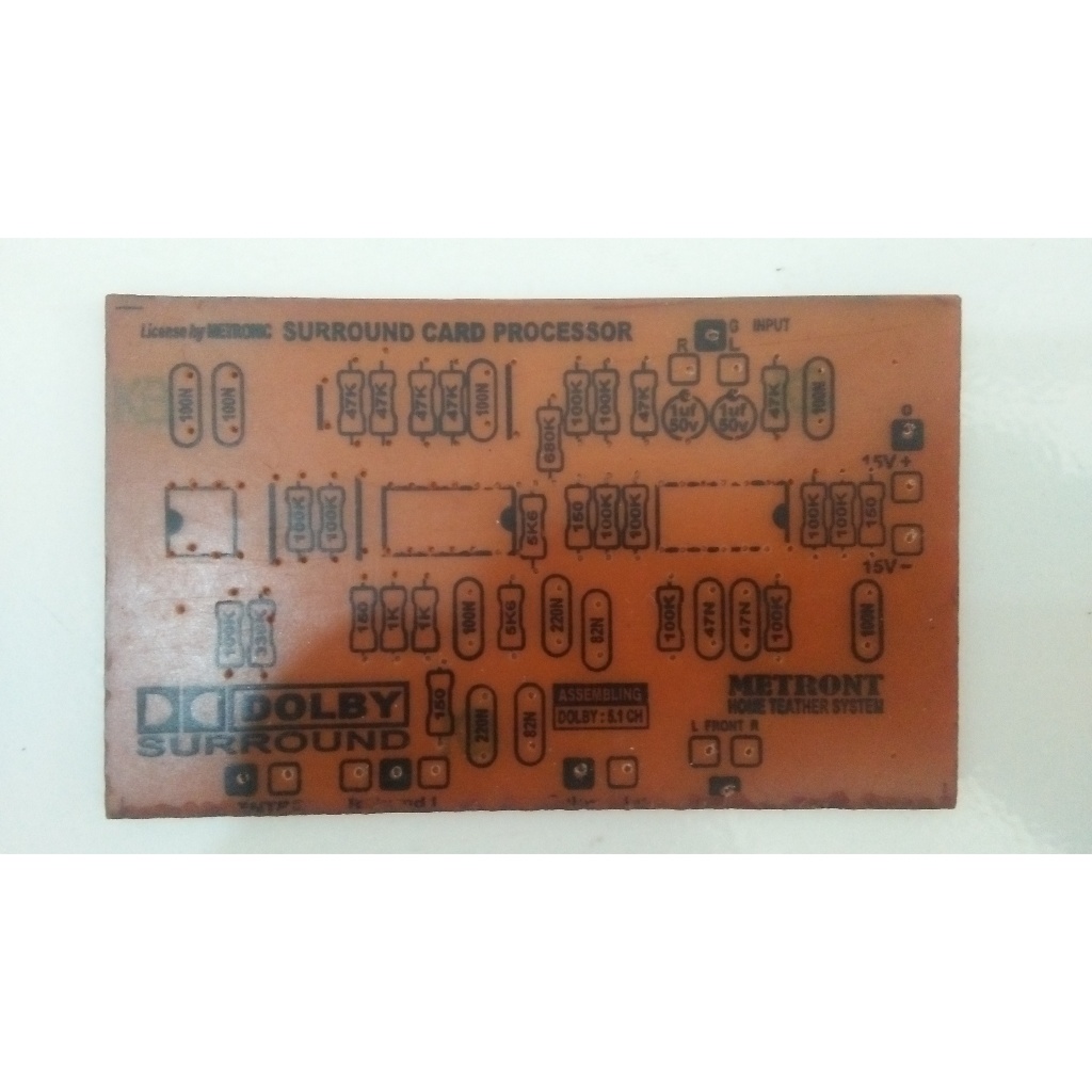PCB Kit surround prosesor 5.1ch murni for home theatre Surround