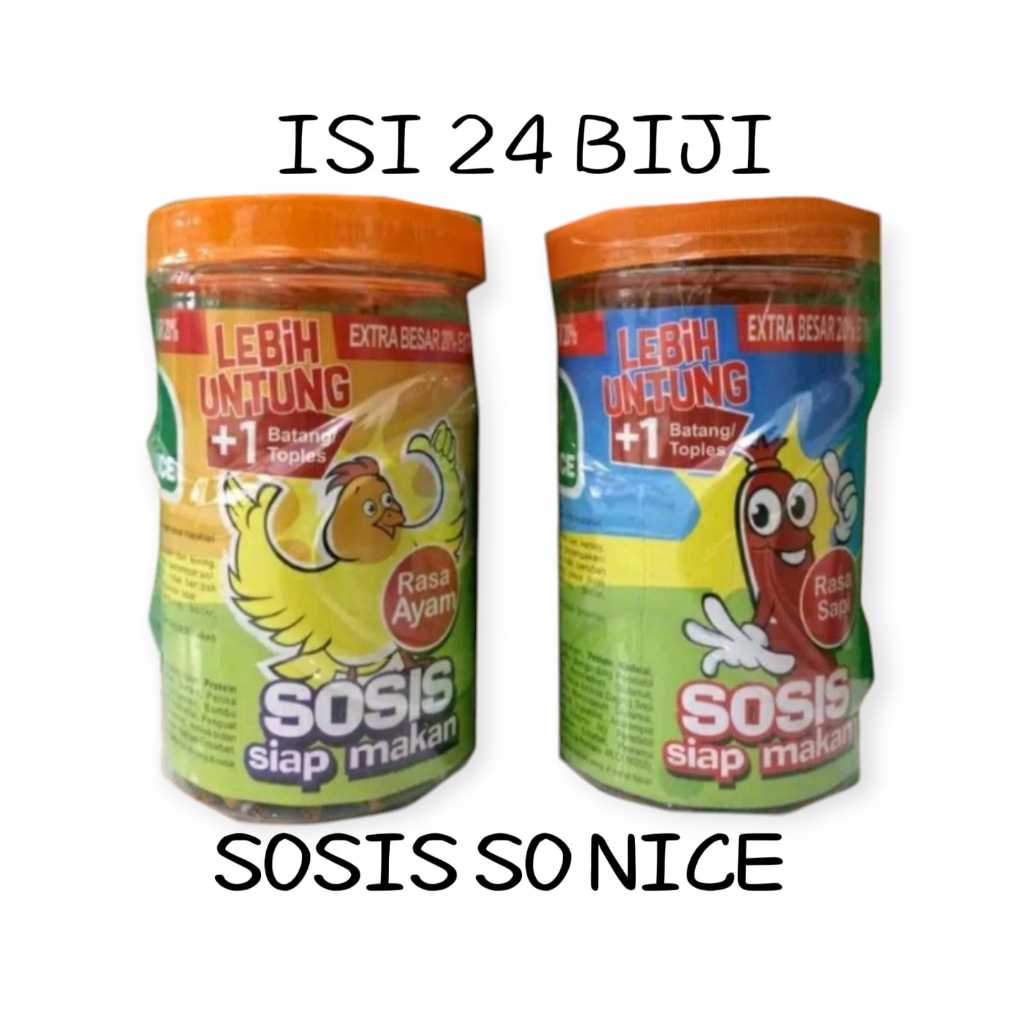 

SOSIS SO NICE TOPLES SOSIS SIAP MAKAN ISI 24 BIJI