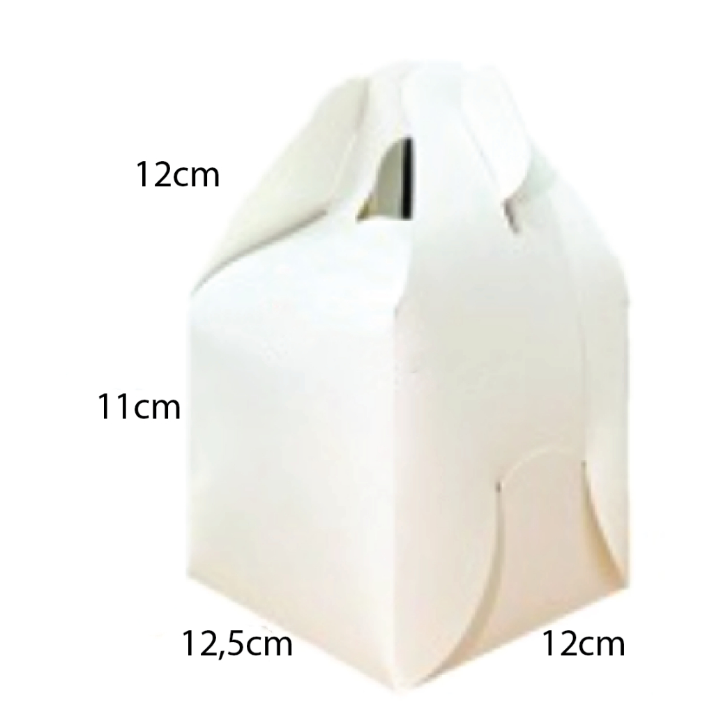 

GABLE BOX HAMPERS LEBARAN HARI RAYA SOUVENIR GIFT PACK PAPER UKURAN 12x12x12CM IVORY 300GSM NON LAMINASI FOOD GRADE TYPE:YC-027ST