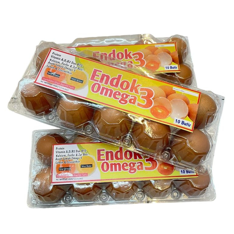 

Telur Omega Endok Omega 3 Isi 10 Butir Kualitas Premium Fresh Dari Peternak