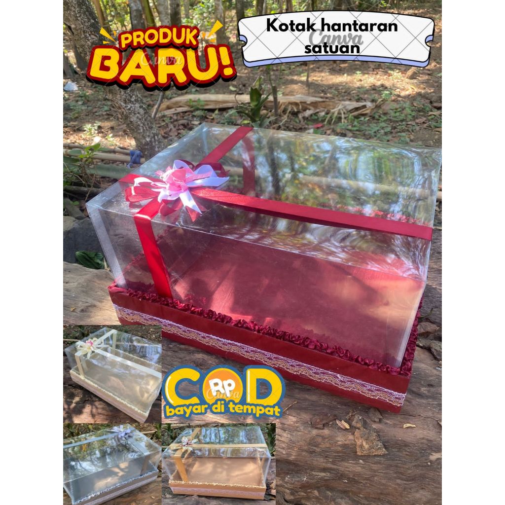 

kotak seserahan hantaran lamaran pernikahan satuan dengan ukuran JUMBO XL L dan M