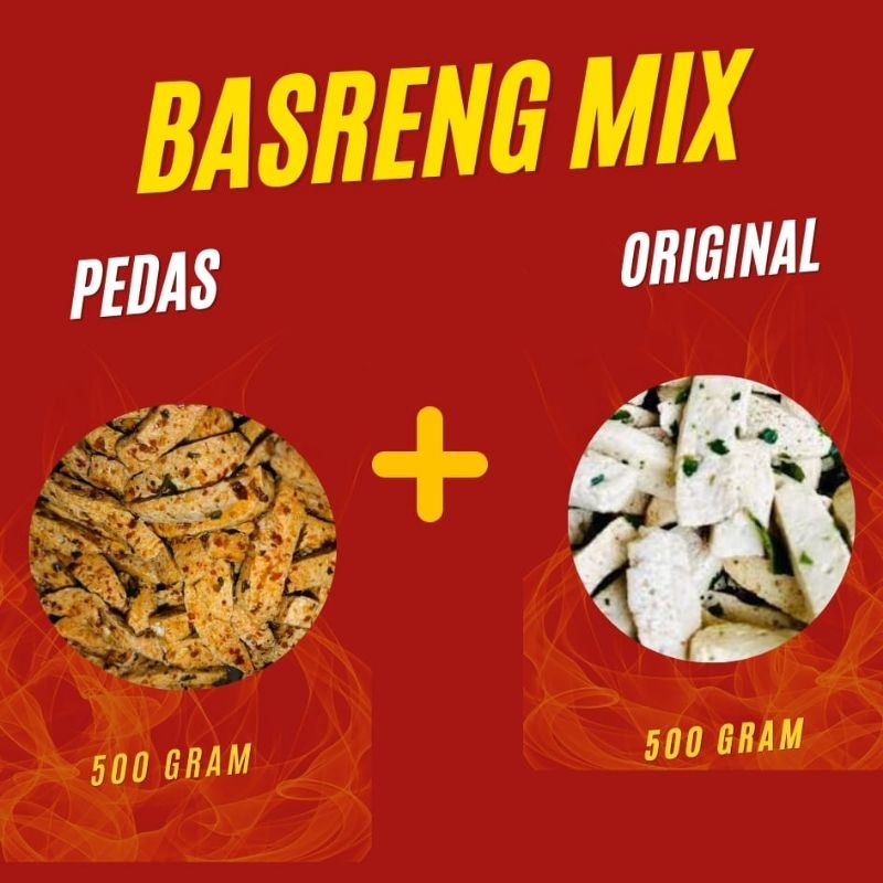 

basreng stik mix pedas original daun jeruk 1kg