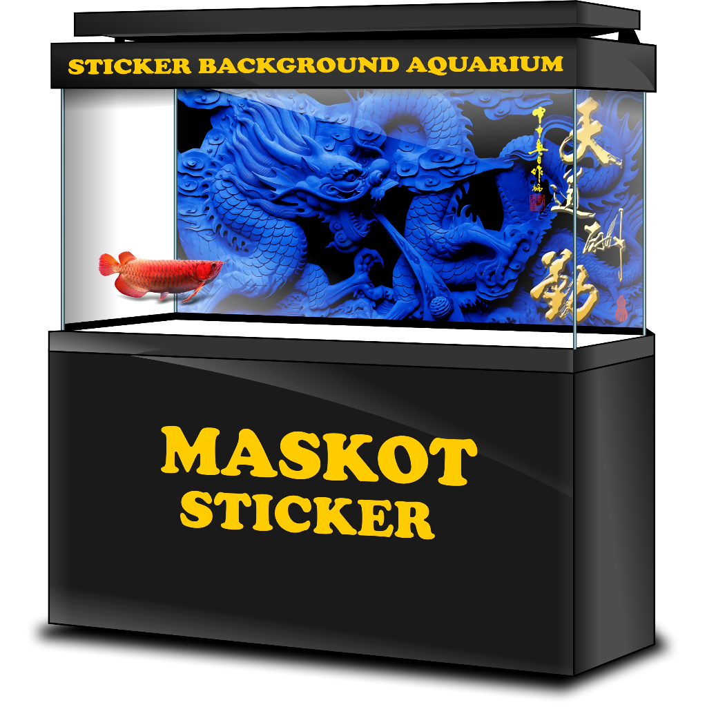 STICKER AQUARIUM, STIKER AKUARIUM, AQUASCAPE,  STIKER KACA AQUARIUM, STIKER BACKGROUND AQUARIUM, STI