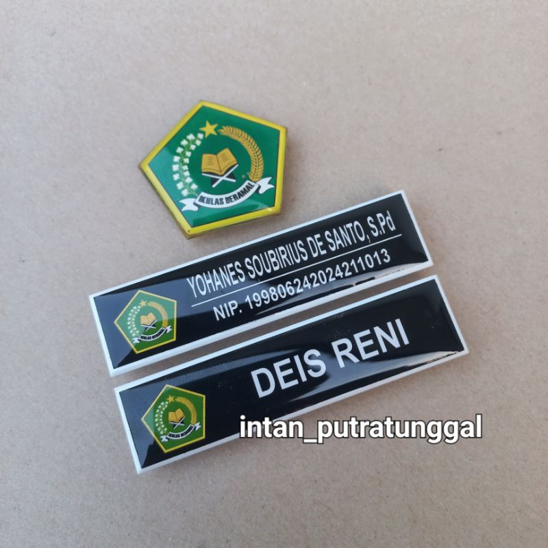 Papan Nama Logo KEMENAG + PIN KEMENAG