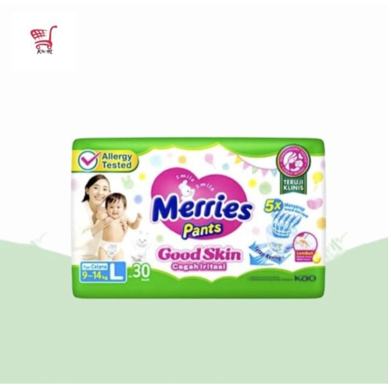 PAMPERS MERRIES PANTS UKURAN M(34) DAN L(30)