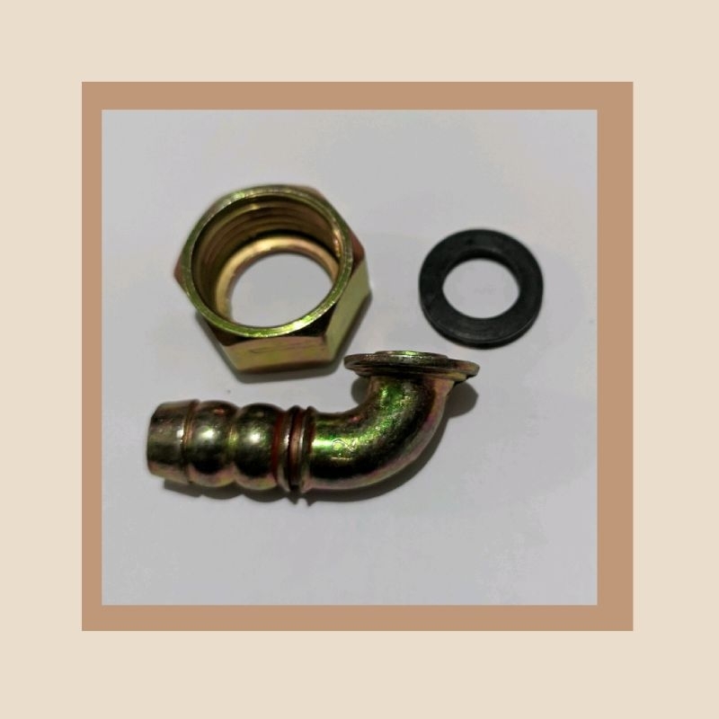 Elbow Diamante - Hose end gas stove Diamante - Sambungan Pipa Kompor Diamante