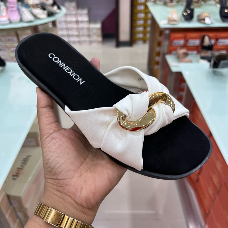 Sandal Flat Connexion | Sandal Wanita Selop by Connexion