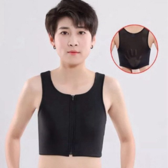 Breast binder cosplay Half binder Zip/ Breast binder cosplay Half binder zipper binder ritsleting im