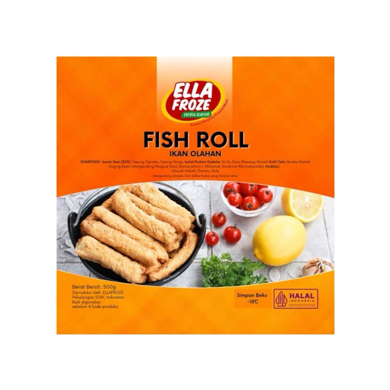 

DA Ellafroze Fish Roll 500 Gr Halal Surimi Berkualitas