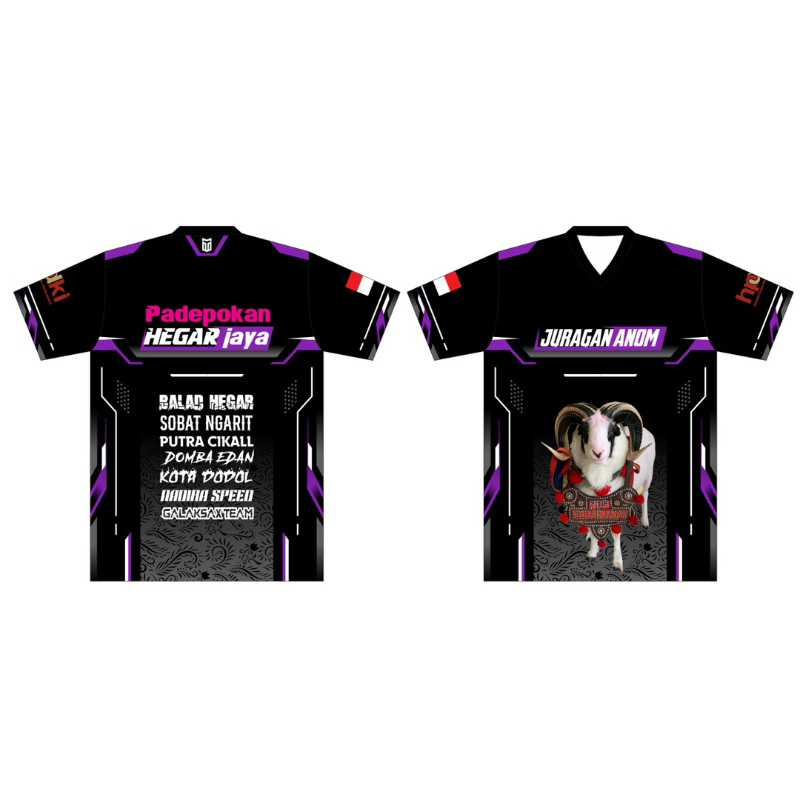 jersey printing bebas design baju team domba adu