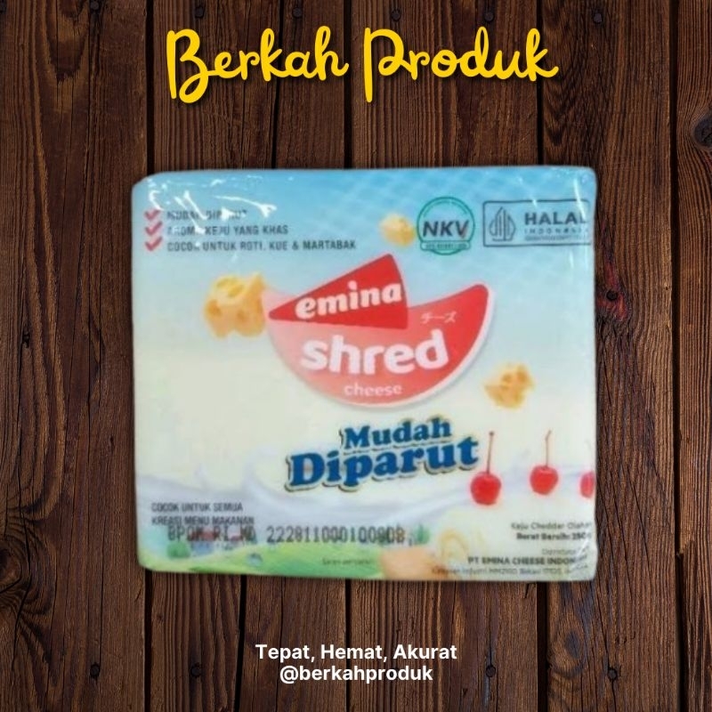 

PROMO !!! Keju Emina Shared Ukuran 250 Gram / Pcs