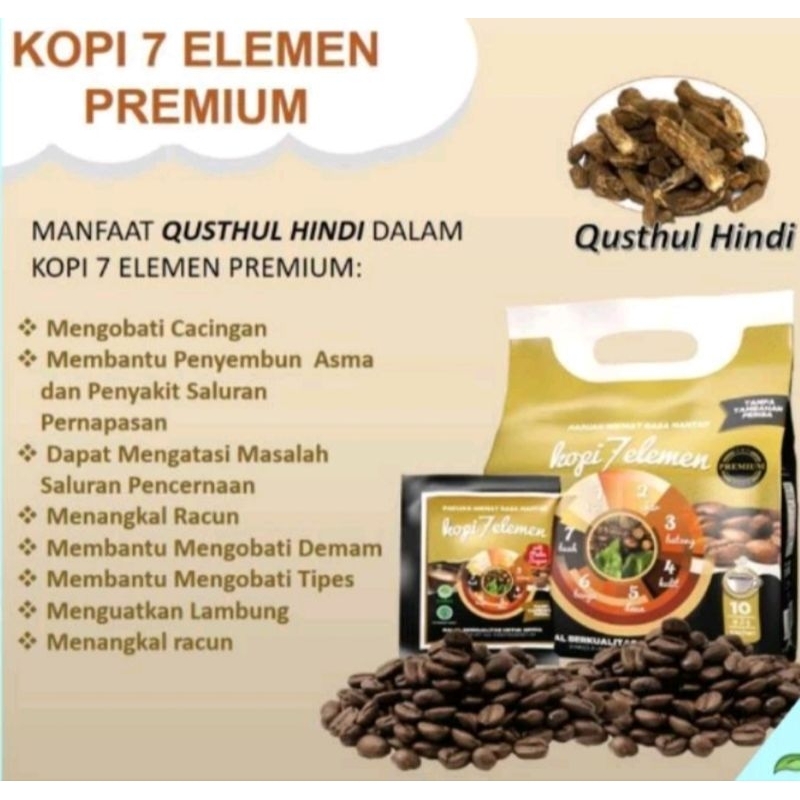

kopi 7 elemen premium hni hpai isi 10 sachet
