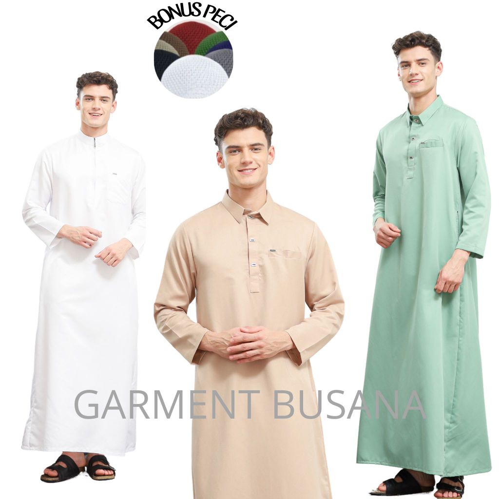 JUBAH SAUQI TOYOBO/GAMIS PRIA/JUBAH LAKI LAKI/GAMIS LAKI LAKI