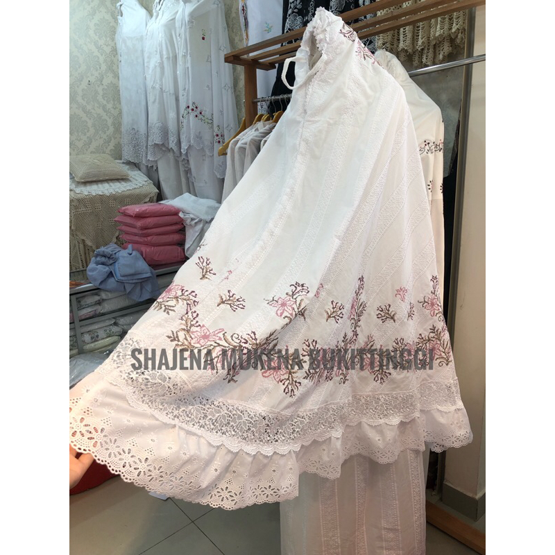 mukena katun bordir Bukittinggi