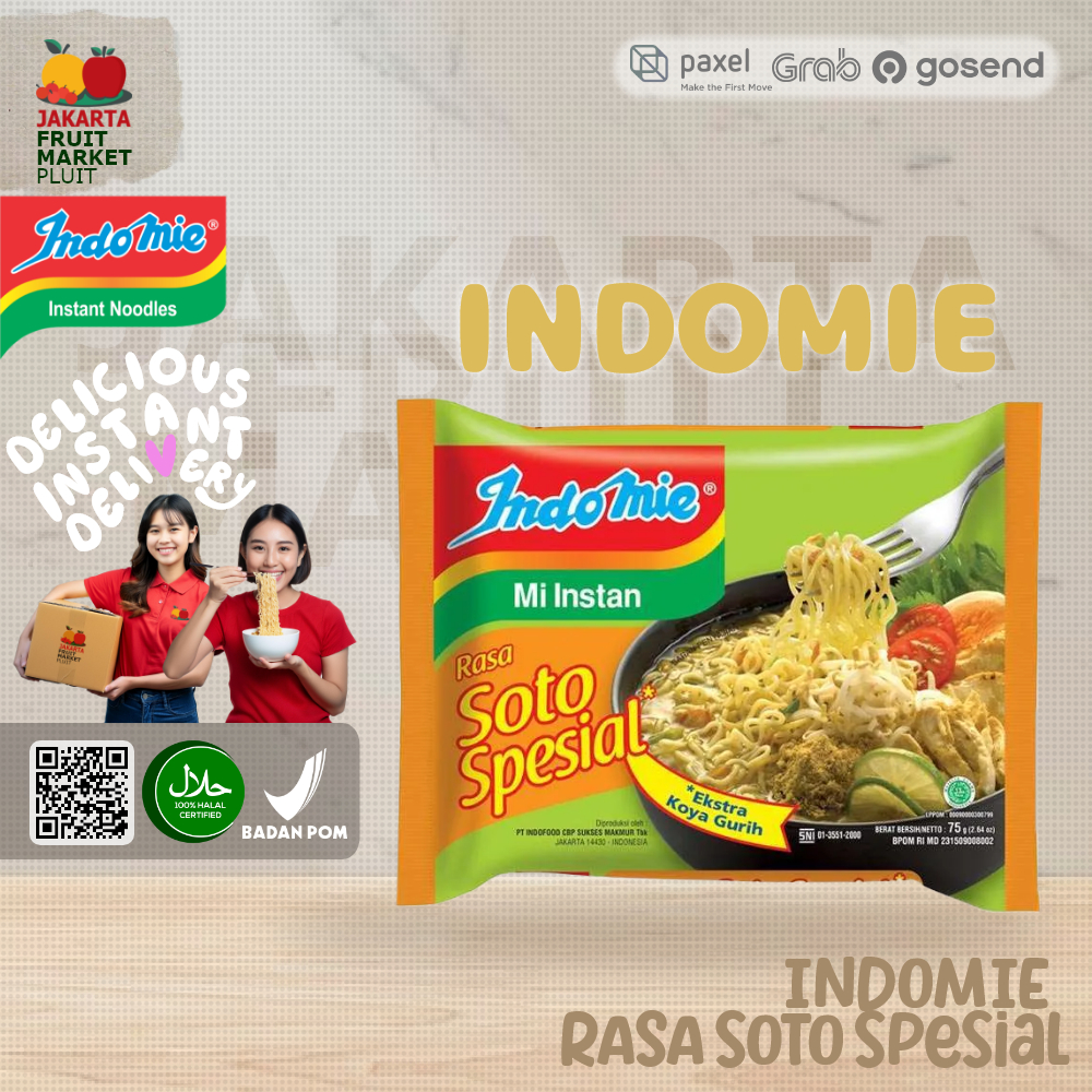 

INDOMIE RASA SOTO SPESIAL 75G MIE INSTANT