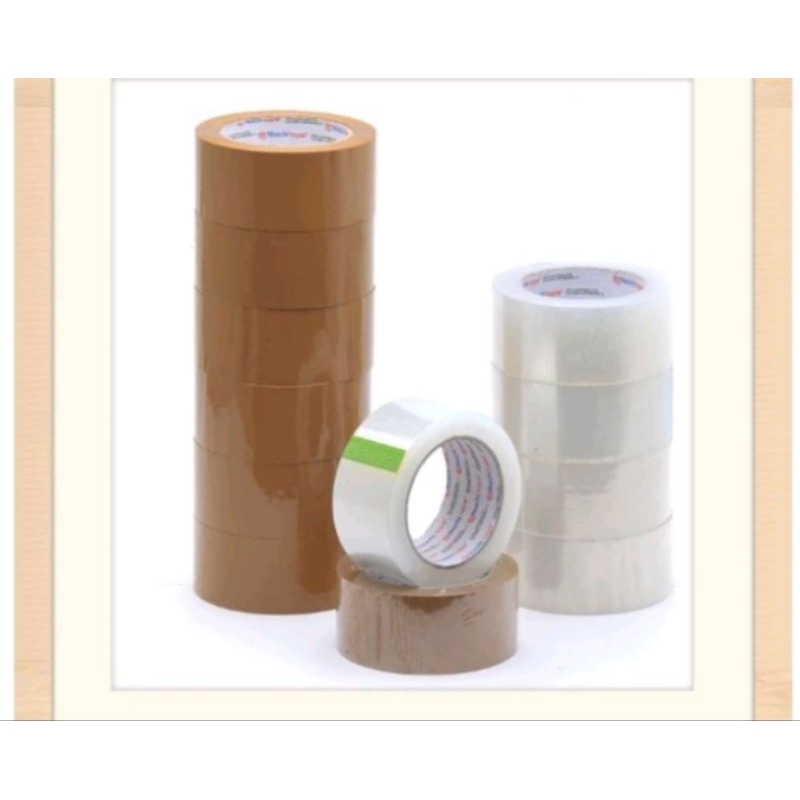 

lakban bening dan coklat 45*90 yard