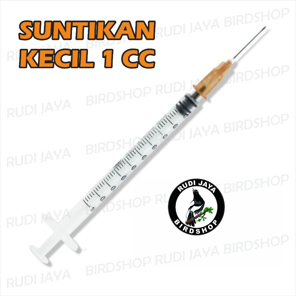 SUNTIKAN KECIL 1 CC 1 ML STERIL SPET SPED UNTUK INJEKSI VITAMIN OBAT HEWAN AYAM BURUNG KUCING ANJING
