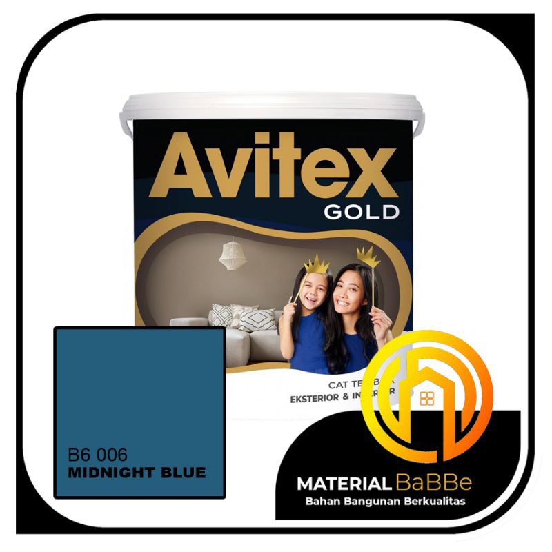 Avian Avitex Gold B6 006 Midnight Blue 5 Kg | Cat Dinding Dalam dan Luar