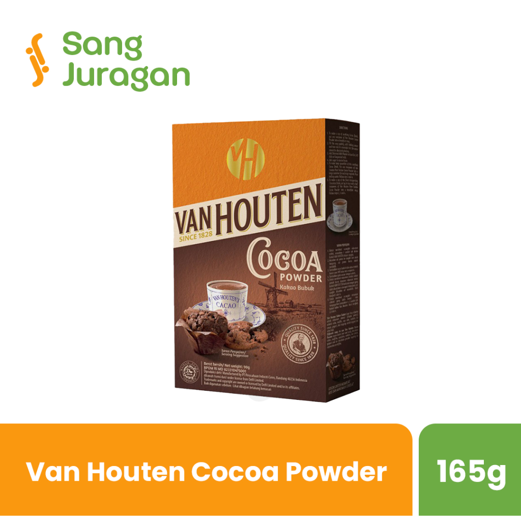 

Van Houten Cocoa Powder 165gr / 80gr / 40gr - Cokelat Bubuk