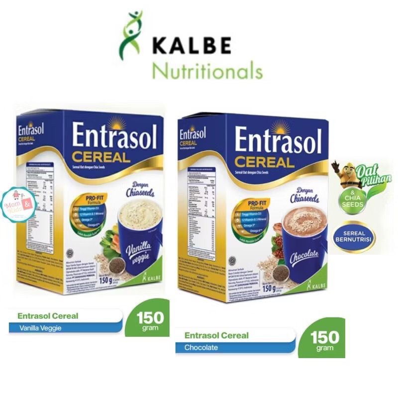 

ENTRASOL CEREAL QUICK START VANILA COKLAT 150GR (5X30GR) | OAT SEREAL