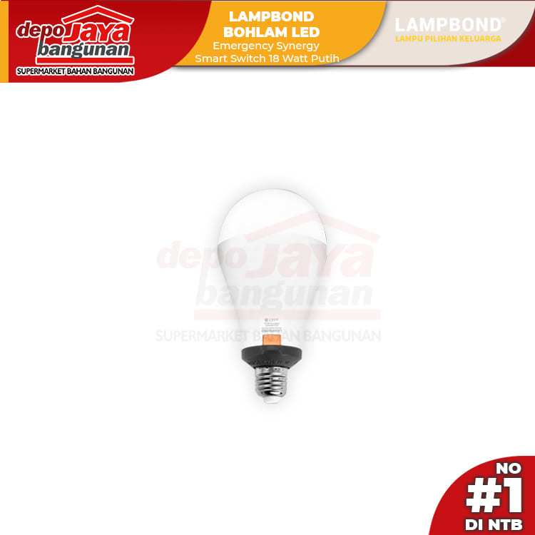 Lampbond bohlam led emergency 18watt white
