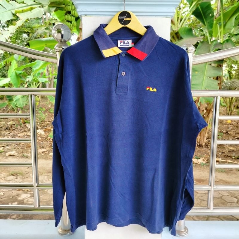 Long Sleeve / Polo Shirt / Vintage / Second / FILA