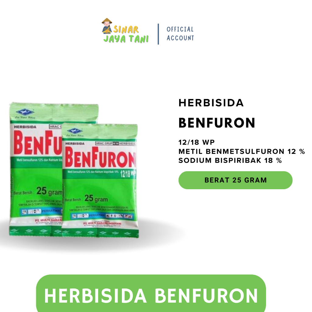 BENFURON HERBISIDA SELEKTIF UNTUK TANAMAN PADI 25 GR