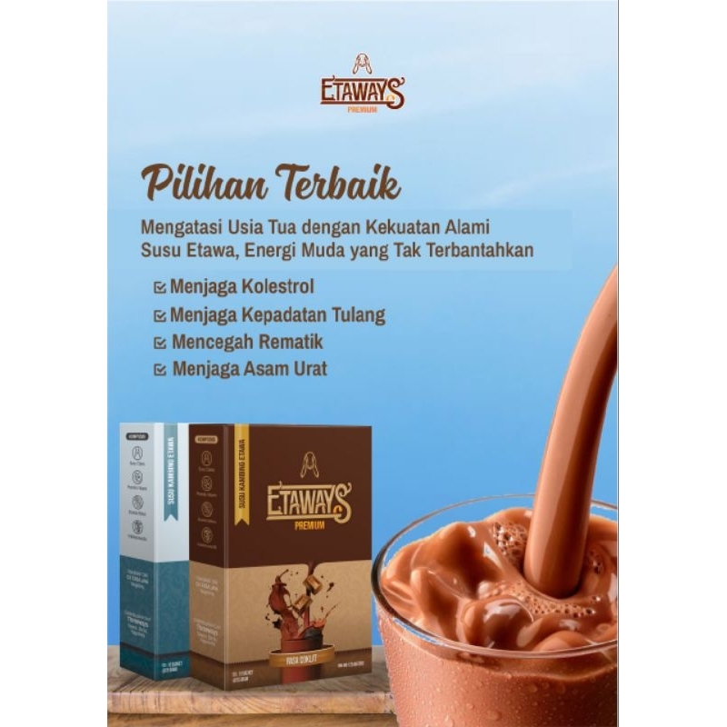 

SUSU KAMBING ETAWAY'S Rasa Coklat 250 gr