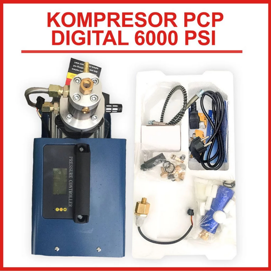 Kompresor PCP GX Eco Auto Stop 6000 PSI – Bisa 900 atau 1300 Watt + Gratis Tele Gamo 4x15