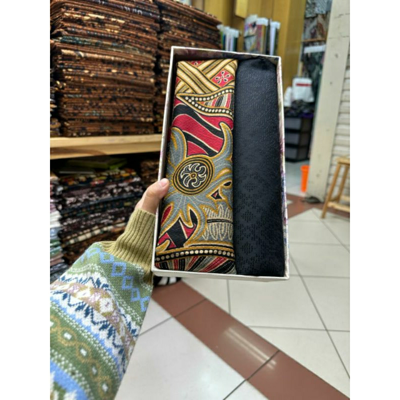Kado pernikahan set kain batik dobby /Hampers Set Batik dobby/COD kain batik dobby /Batik katun/Baha