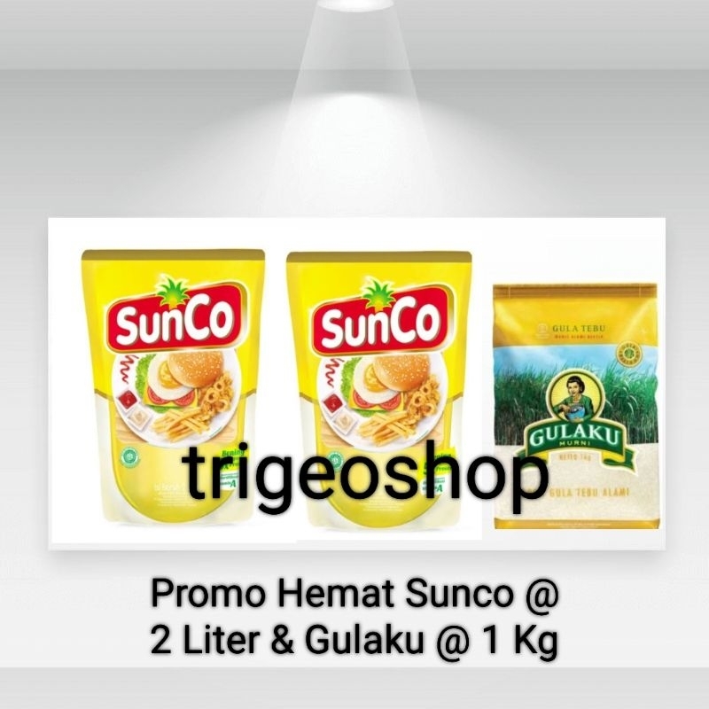 

SUNCO Minyak Goreng 2 Liter Twin Pack|Bundling Hemat