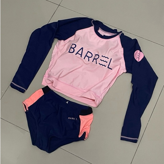 (CO CRSELL) Baju Renang Swimsuit Barrel Pink
