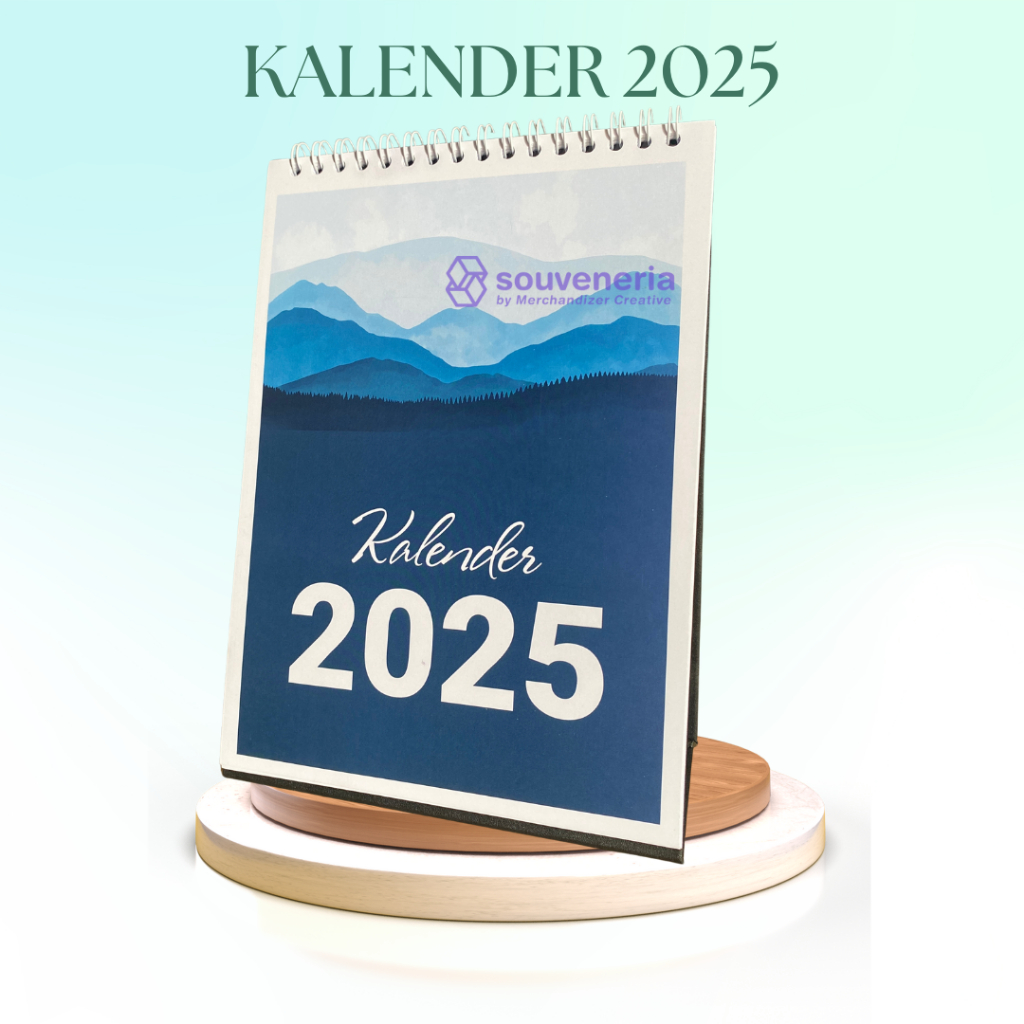 

Cetak Kalender Meja 2025 Linen Tema Pegunungan isi 12 Lembar 1 Muka + Cover