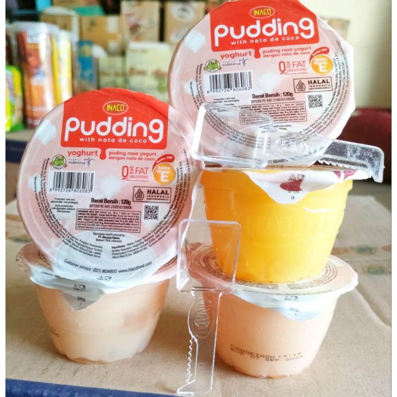 

Puding inaco cup with nata de coco 120gr