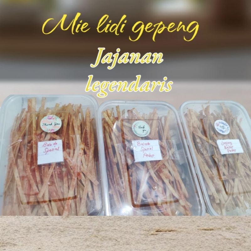 

Mie Lidi Gepeng jajanan legendaris