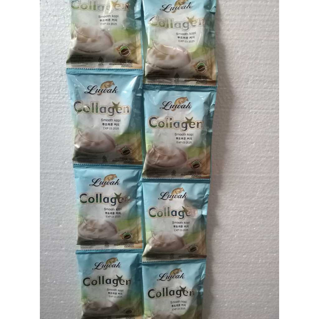 

Kopi Luwak Collagen Renceng 10x25gr