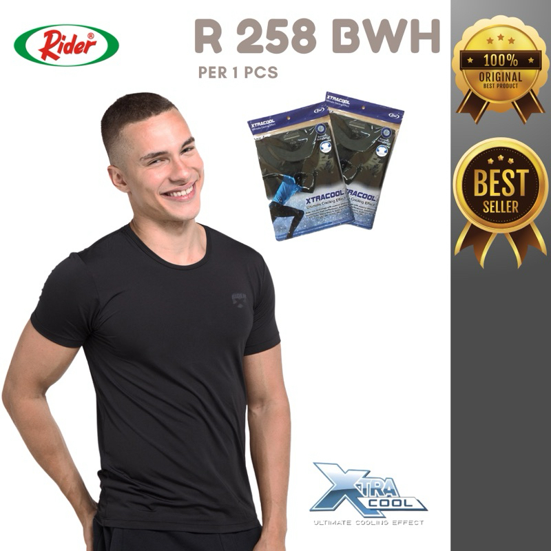 Kaos Dalam Pria RIDER XTRACOOL ORIGINAL R258BWH - Per 1 Pcs